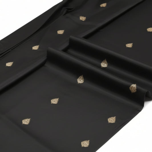 Black Mashru Silk