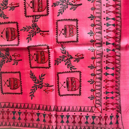 Pure Tussar Silk - Light pink