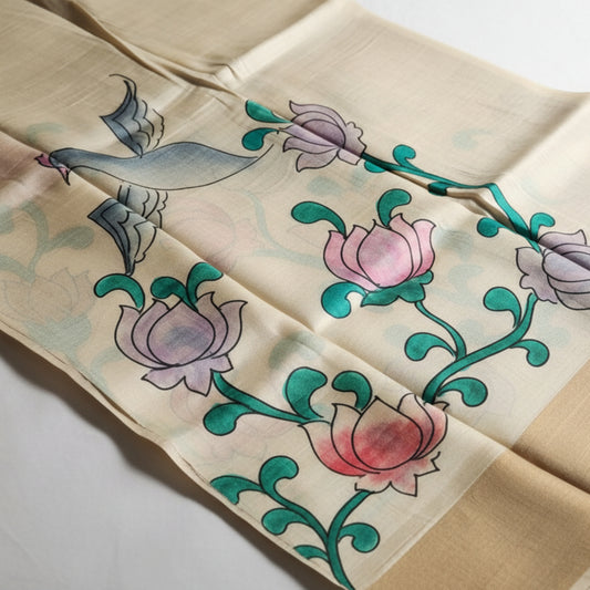 Pure Tussar silk - off white