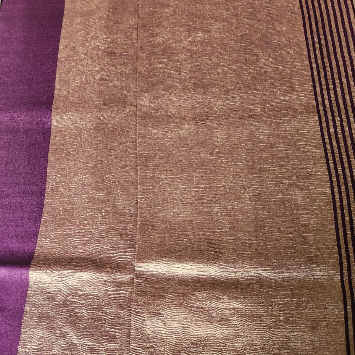 Purple Muga Stripes- Purple