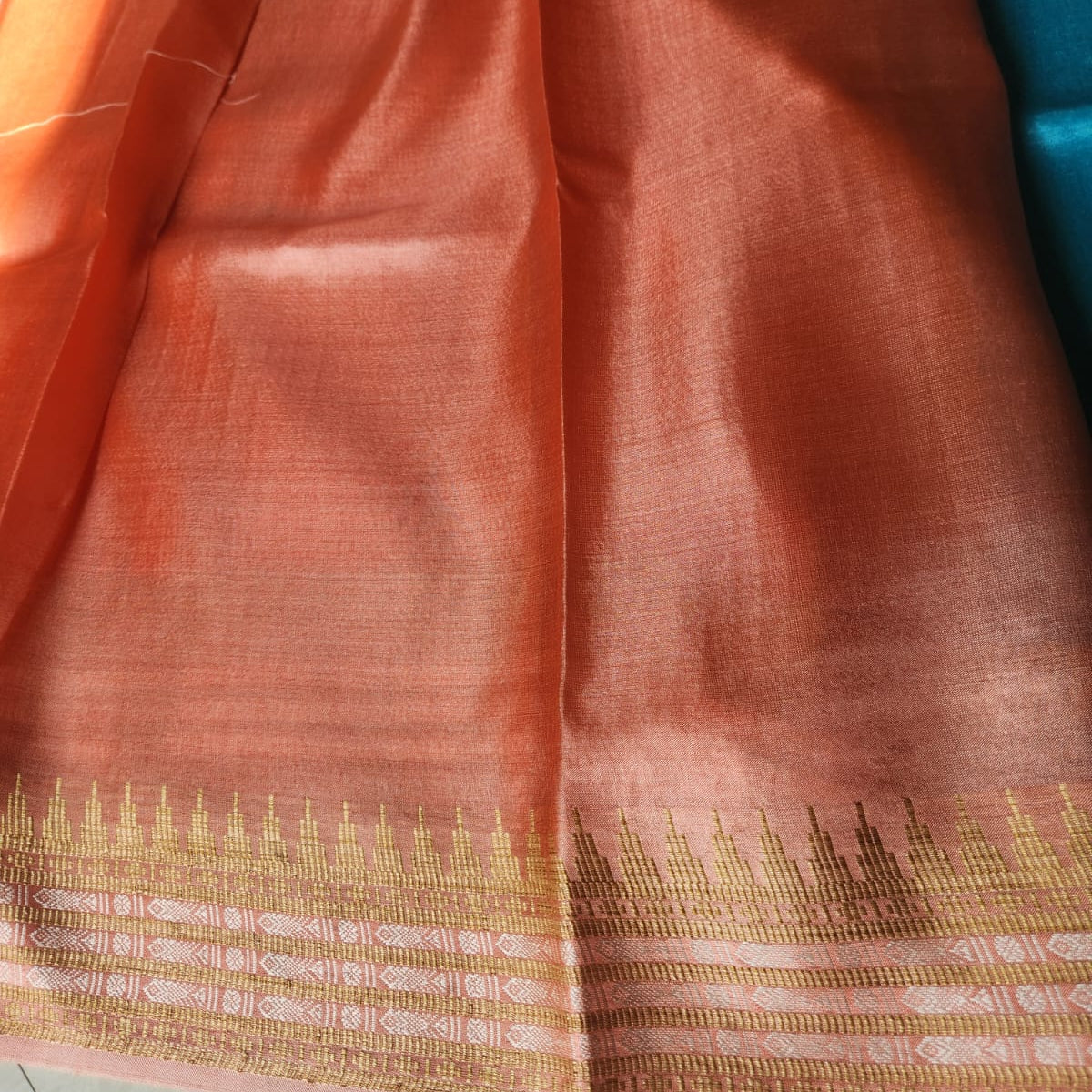 Tussar Silk Saree - Soft Blue