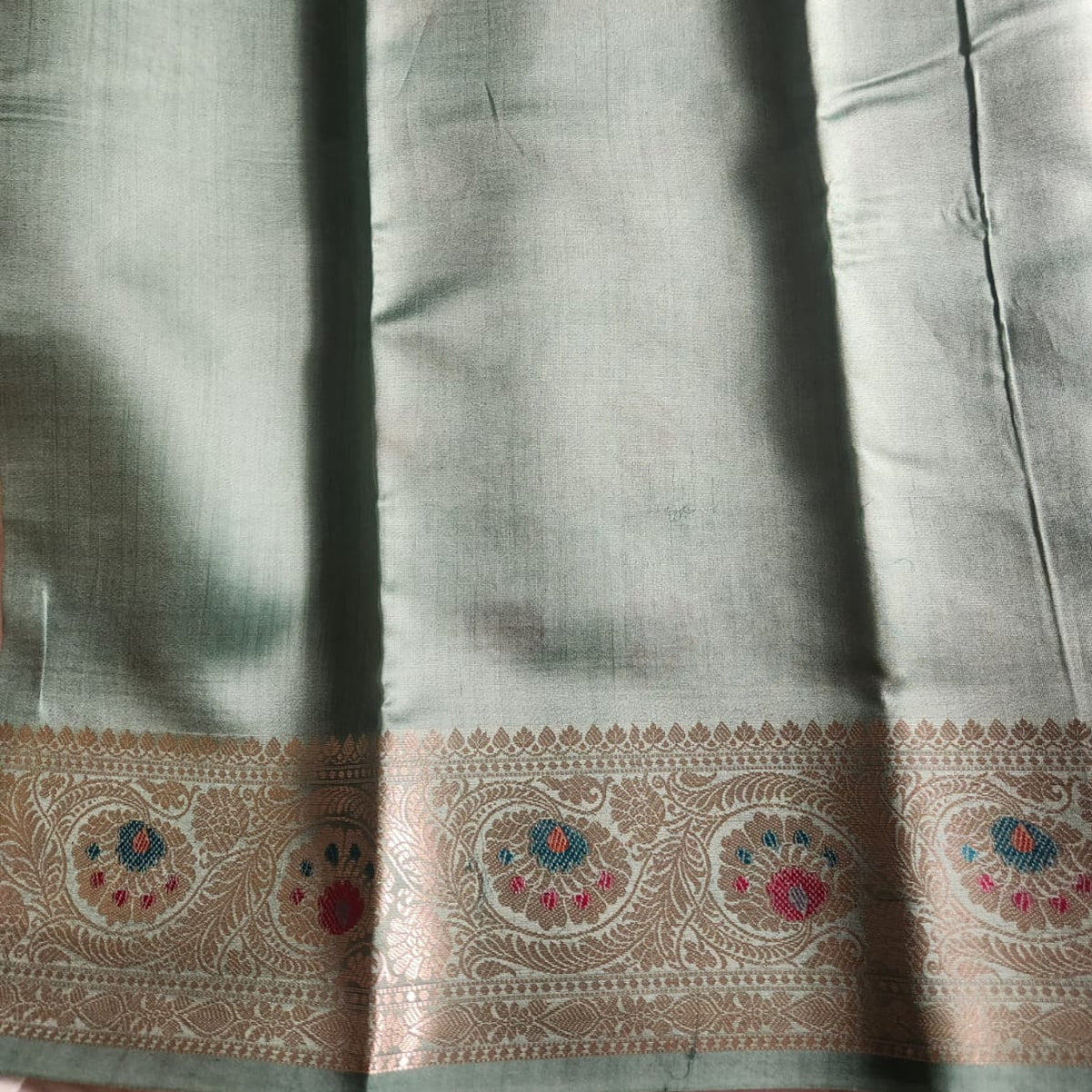 Pure Mulberry silk - Light teal