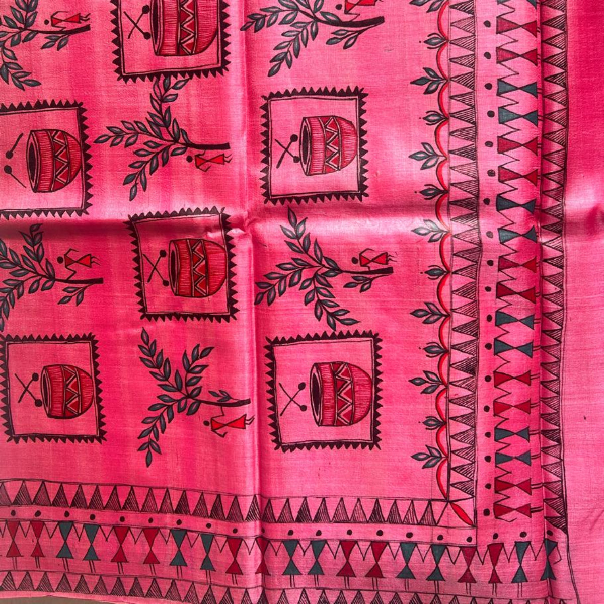Pure Tussar Silk - Light pink