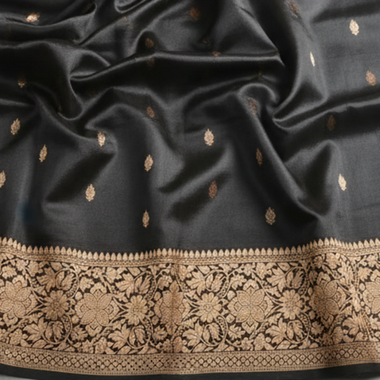 Pure Poona Silk - Black
