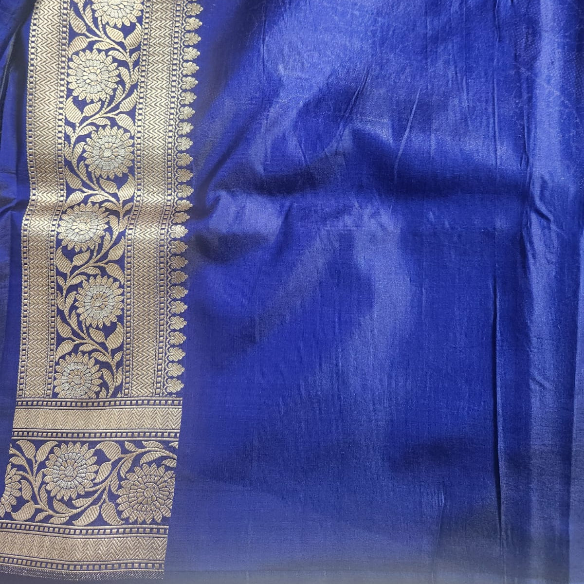 Pure Banarasi Khatan Silk Saree - Royal Blue