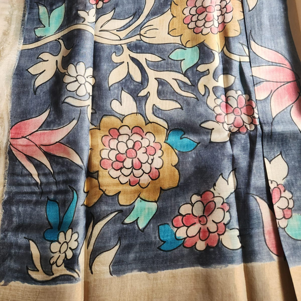 Pure Tussar silk - off white