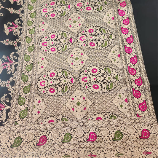 Banarasi Jaal- Deep Black