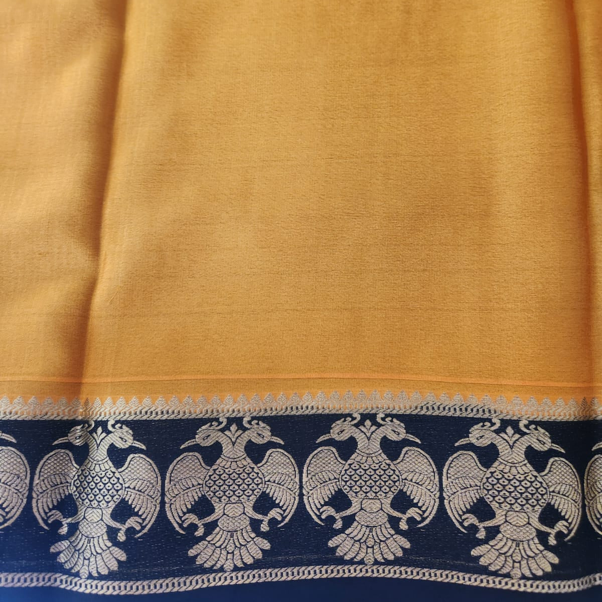 Pure Mysore crepe silk - Yellow