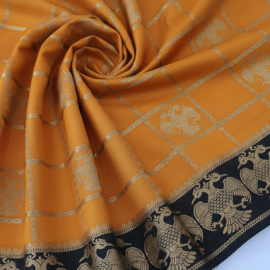 Pure Mysore crepe silk - Yellow