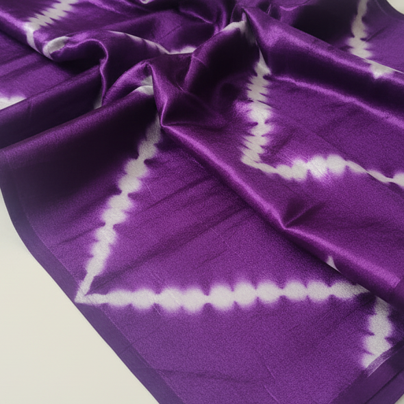 Modal Silk Geometric pattern - Deep purple – Seychah