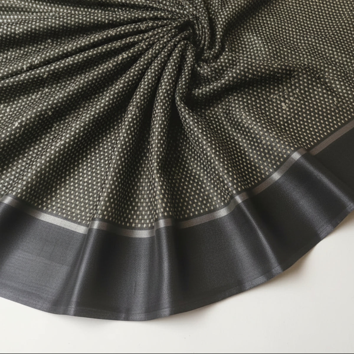 Pure Tussar Silk - Black