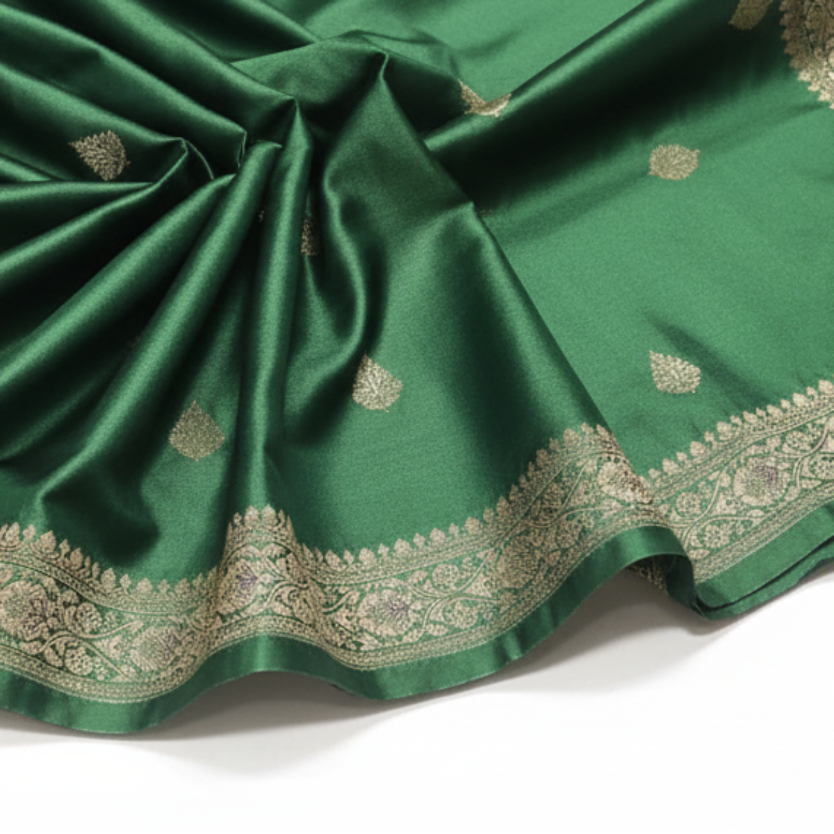 Green Mashru SIlk