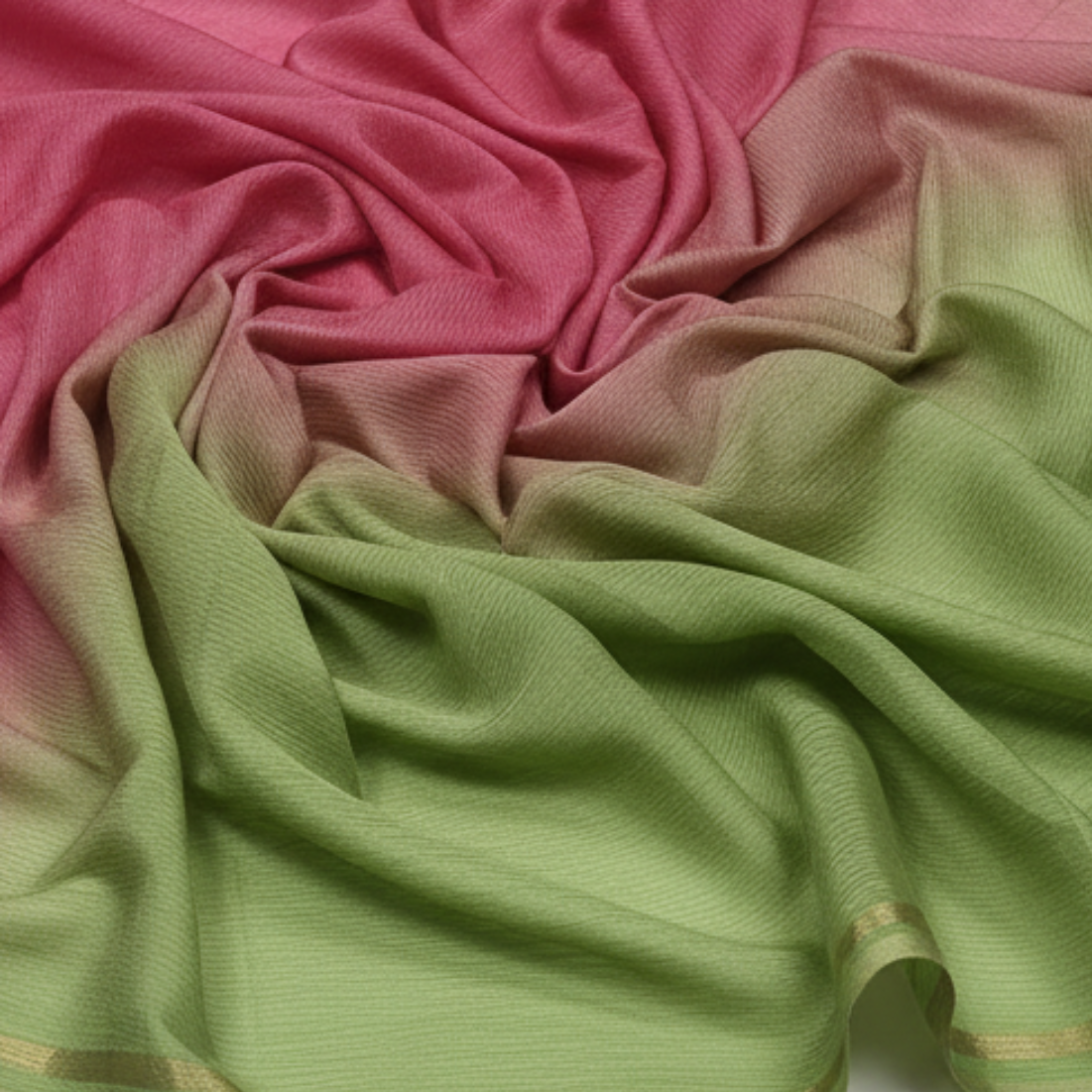 Pure Wrinkle Crepe Silk - Double shaded