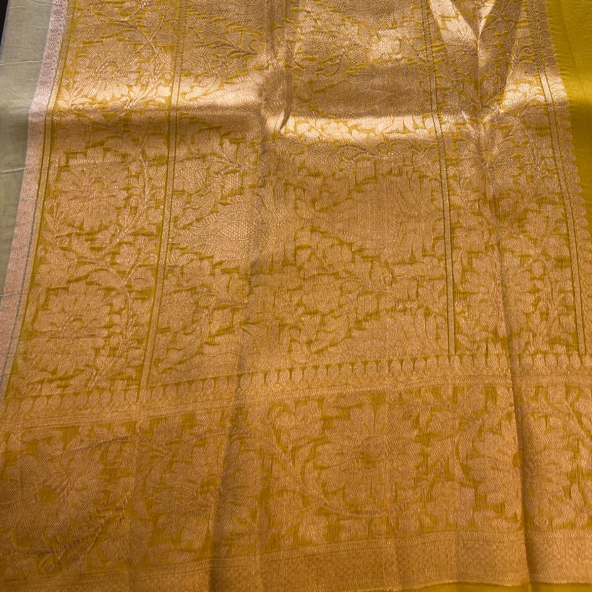 Pure Kora Banarasi- pastel blue