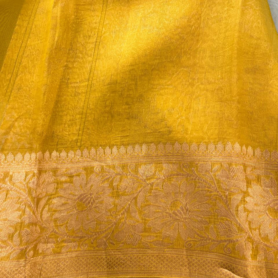 Pure Kora Banarasi- pastel blue