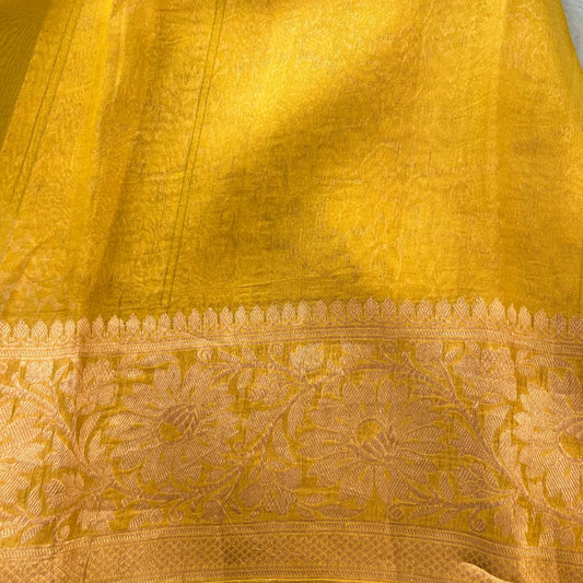 Pure Kora Banarasi- pastel blue