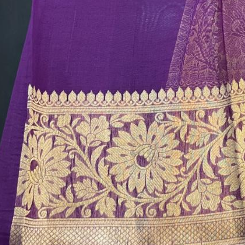 Pure Kora Banarasi- pastel pink