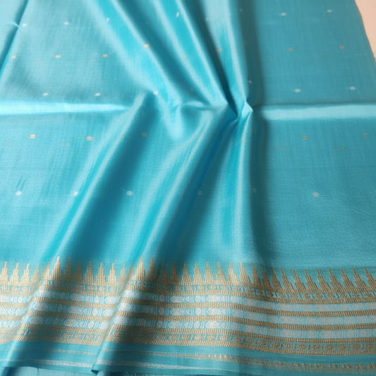 Tussar Silk Saree - Soft Blue