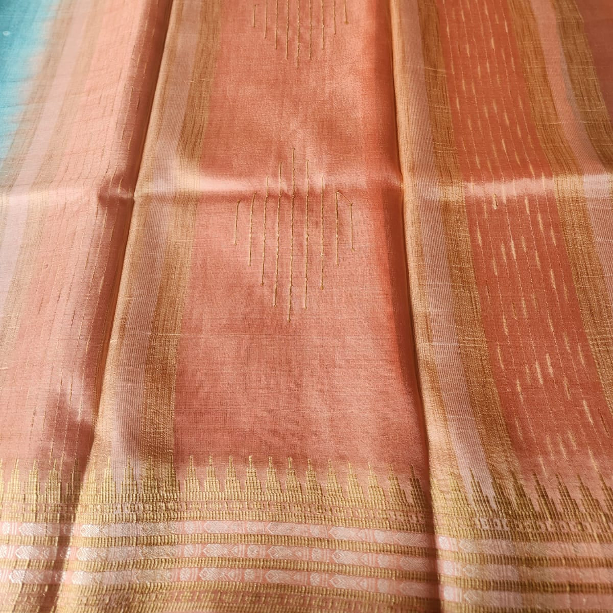Tussar Silk Saree - Soft Blue