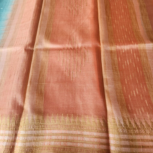 Tussar Silk Saree - Soft Blue