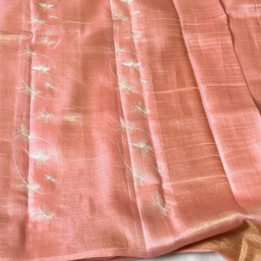 Pure Tussar Silk Saree - Purple pink tone