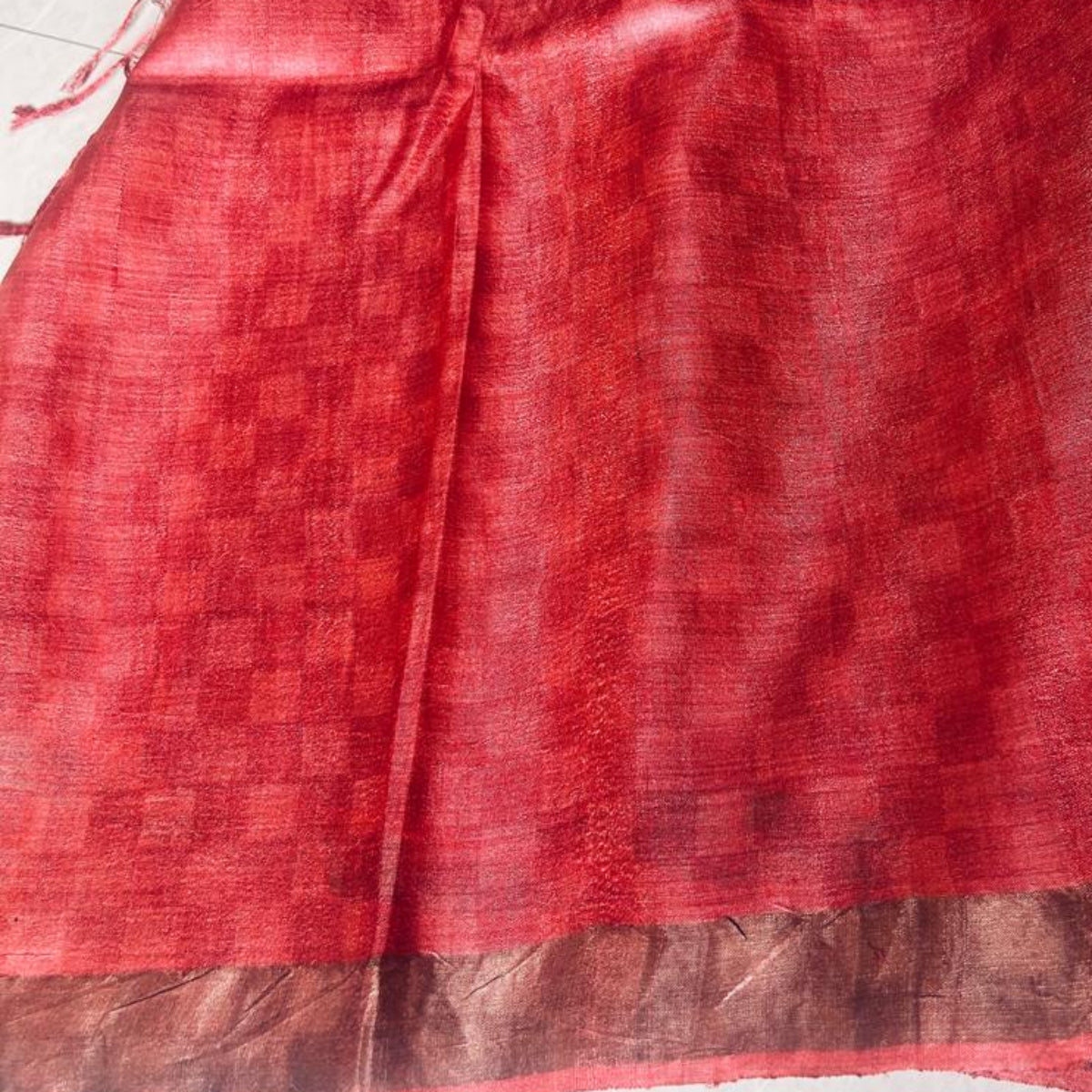 Pure Tussar Silk - Blue