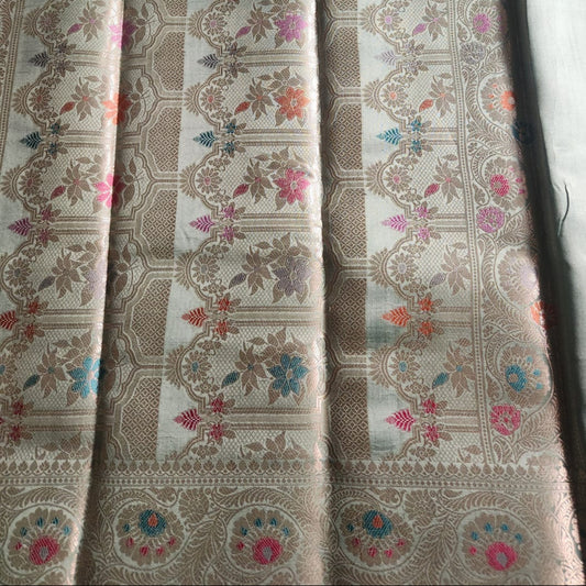 Pure Mulberry silk - Light teal